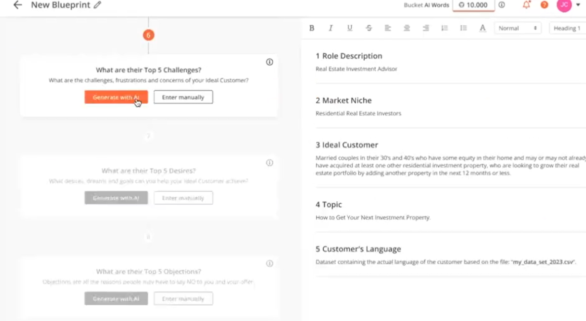 Bucket.io - AI-Powered Quiz Funnel Optimization screenshot 3